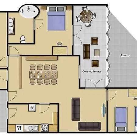 Villa Playa Blanca Sleeps 6 Pool Air Con Wifi